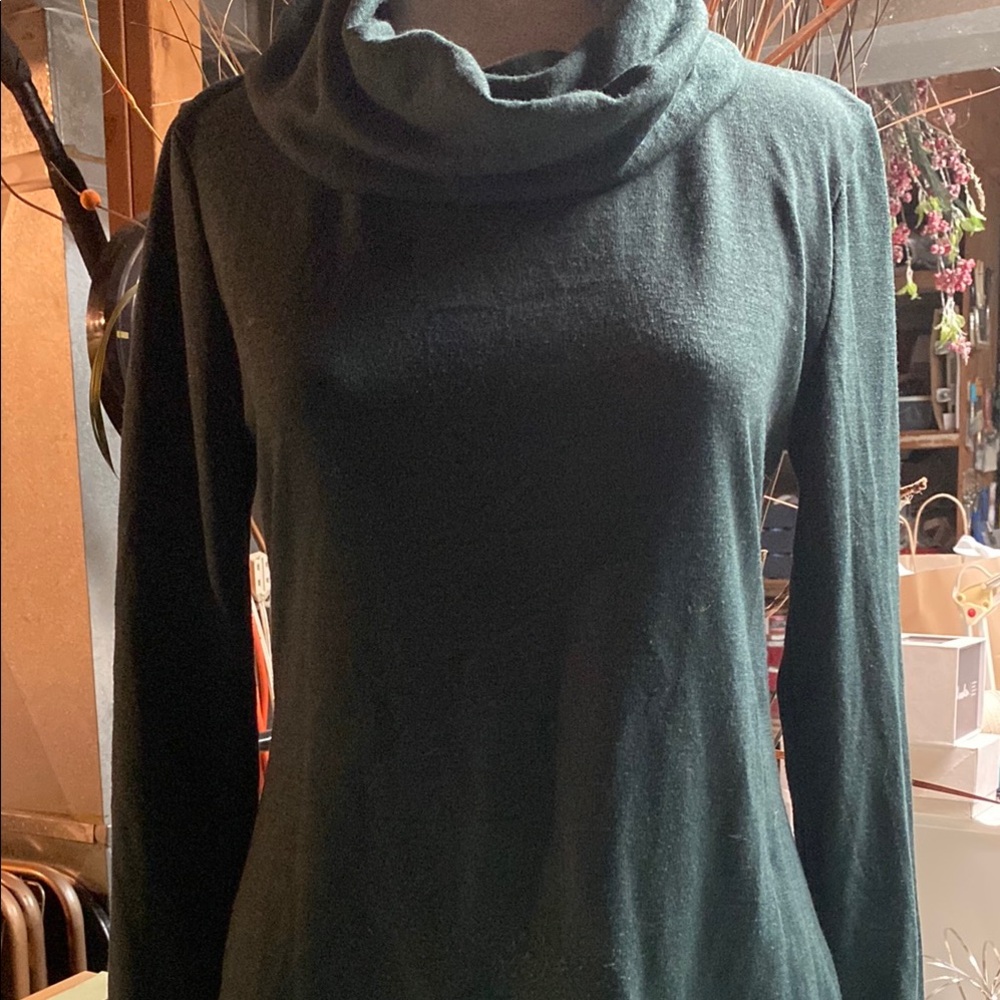 Elegant Green Women's Sweater Dress